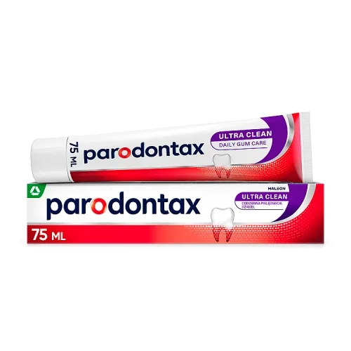 Miniaturka artykułu - Parodontax Ultra Clean Pasta do zęb&oacute;w na krwawiące dziąsła z fluorem, 75 ml