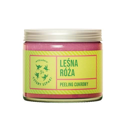 Miniaturka artykułu - Cztery Szpaki (4szpaki) Leśna R&oacute;ża Peeling ujędrniający i wygładzający, 250 ml