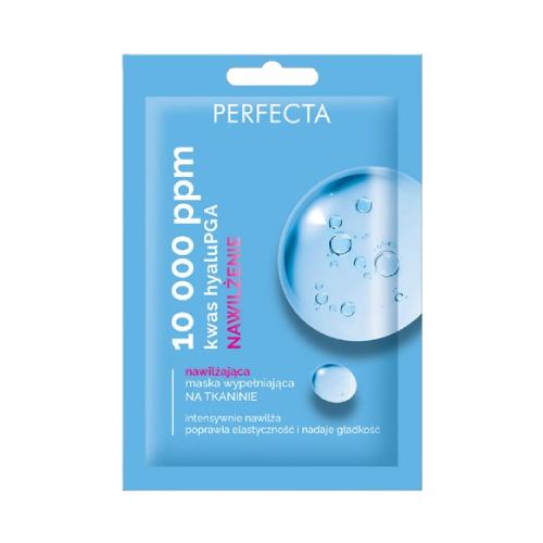 Miniaturka artykułu - Perfecta 10 000 ppm Nawilżająca maska wypełniająca do twarzy na tkaninie, 20 ml