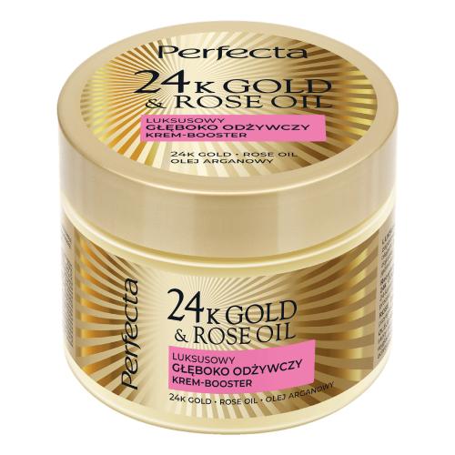 Miniaturka artykułu - PERFECTA 24K Gold & Rose Oil Luksusowy głęboko odżywczy krem-booster do ciała, 300g