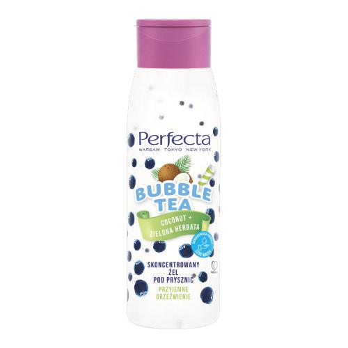 Miniaturka artykułu - PERFECTA Bubble Tea Żel pod prysznic Coconut i Zielona Herbata, 400 ml