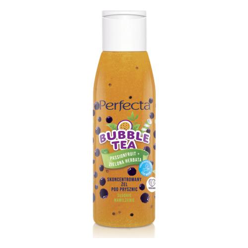 PERFECTA Bubble Tea Żel pod prysznic Passionfruit i Zielona Herbata, 400 ml