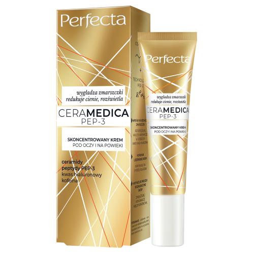 Miniaturka artykułu - PERFECTA Ceramedica PEP-3 Skoncentrowany krem pod oczy i na powieki, 15ml