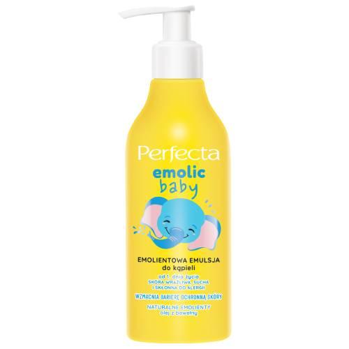 Miniaturka artykułu - PERFECTA Emolic Baby Emolientowa emulsja do kąpieli, 240ml