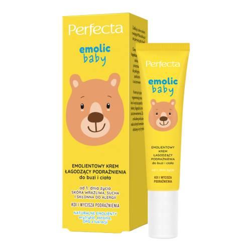 Miniaturka artykułu - PERFECTA Emolic Baby Emolientowy krem łagodzący podrażnienia do buzi i ciała dla niemowląt, 20ml