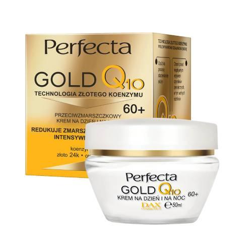 Miniaturka artykułu - PERFECTA GOLD Q10 Przeciwzmarszczkowy krem do twarzy na dzień i na noc 60+, 50ml