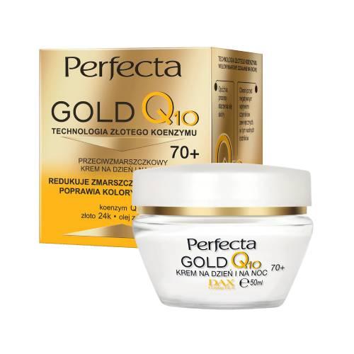 PERFECTA GOLD Q10 Przeciwzmarszczkowy krem do twarzy na dzień i na noc 70+, 50ml