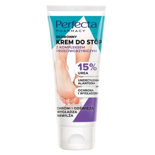 Miniaturka artykułu - Perfecta Pharmacy Ochronny krem do st&oacute;p z kompleksem przeciwgrzybiczym 15% urea, 80 ml