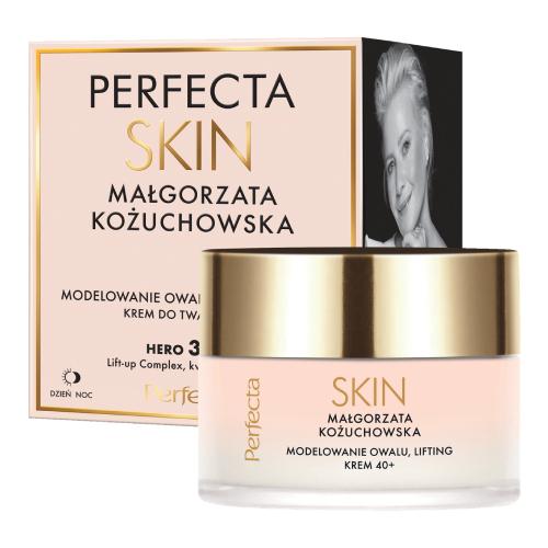 Miniaturka artykułu - PERFECTA Skin Małgorzata Kożuchowska Krem do twarzy modelująco-liftingujący na dzień i na noc 40+, 50ml