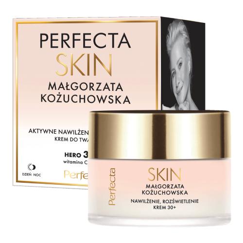 Miniaturka artykułu - PERFECTA Skin Małgorzata Kożuchowska Krem do twarzy nawilżająco-rozświetlający na dzień i na noc 30+, 50ml