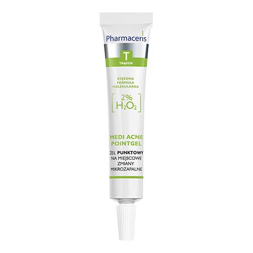 Zdjęcie produktu - Pharmaceris T MEDI ACNE-POINTGEL Żel punktowy, 2% H₂0₂ na miejscowe zmiany mikrozapalne, 10 ml