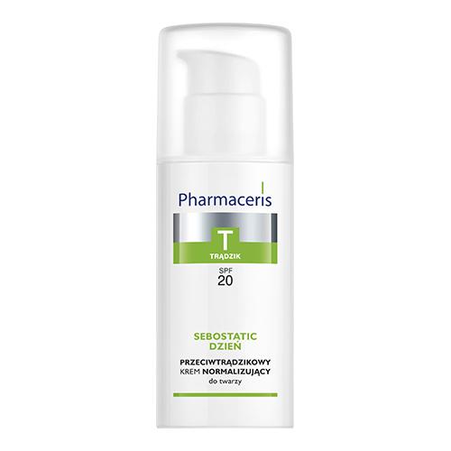 Miniaturka artykułu - Pharmaceris T SEBOSTATIC Przeciwtrądzikowy krem normalizujący do twarzy SPF20 50 ml