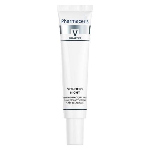 Miniaturka artykułu - PHARMACERIS V VITI-MELO NIGHT Krem repigmentacyjny, 40 ml