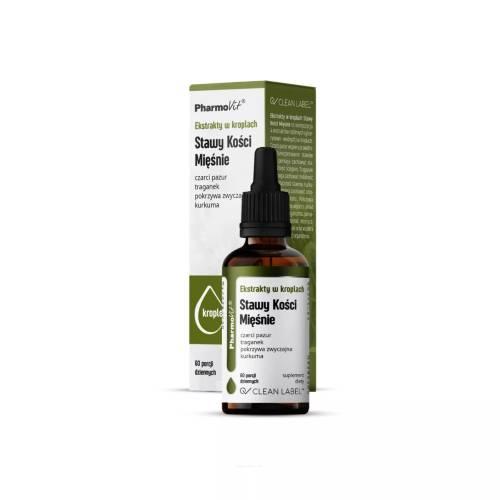 Miniaturka artykułu - Pharmovit Ekstrakty w kroplach Stawy Kości Mięśnie, 30 ml