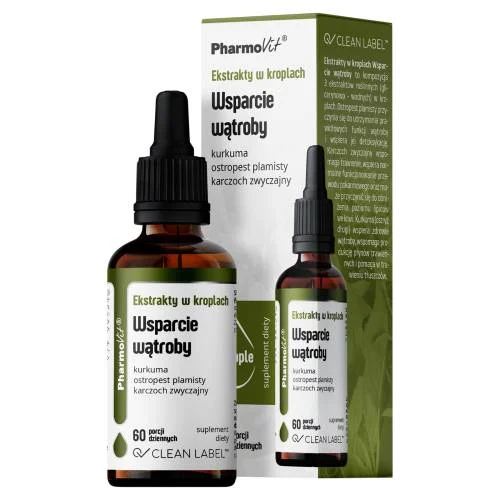 Miniaturka artykułu - PHARMOVIT Ekstrakty w kroplach Wsparcie wątroby, 30 ml