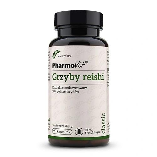 Miniaturka artykułu - PHARMOVIT Grzyby REISHI -  90kaps