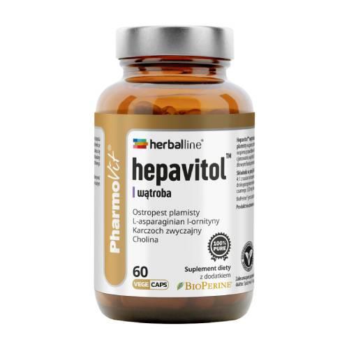 Miniaturka artykułu - PHARMOVIT Hepavitol wątroba, 60 kaps.