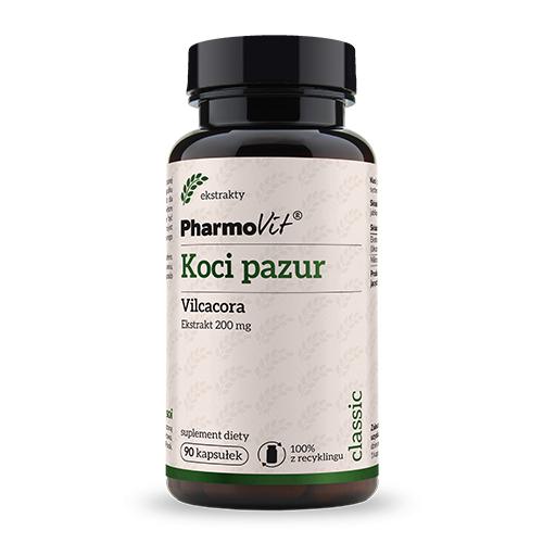Miniaturka artykułu - PHARMOVIT Koci Pazur Vilcacora, 90 kapsułek