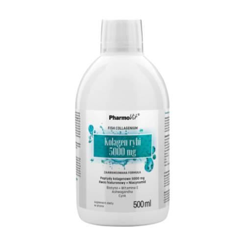 Miniaturka artykułu - PHARMOVIT Kolagen Rybi 5000 mg, 500ml