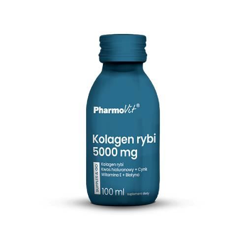 Miniaturka artykułu - PHARMOVIT Kolagen rybi 5000 mg Supples & Go, 100 ml