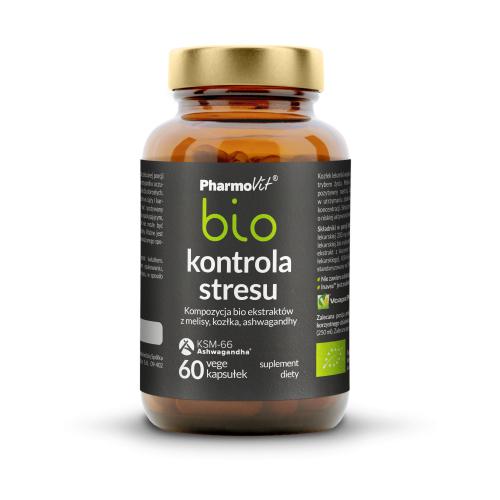 Miniaturka artykułu - PHARMOVIT Kontrola stresu bio, 60 kapsułek