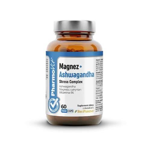 Miniaturka artykułu - Pharmovit Magnez + Ashwagandha, 60 kaps.