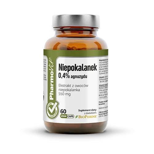 Miniaturka artykułu - PharmoVit Niepokalanek 0,4% agnuzydu, 60 kaps.