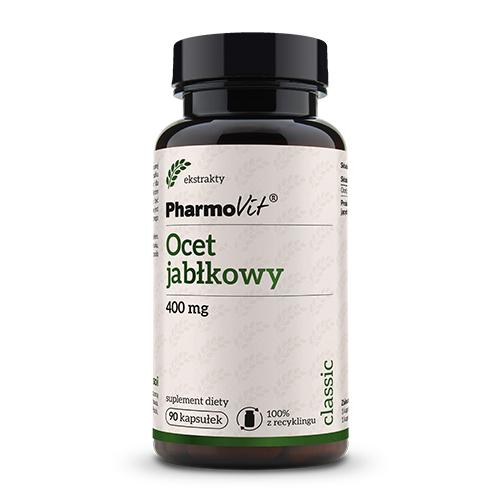 Miniaturka artykułu - PHARMOVIT Ocet jabłkowy, 90 kaps.
