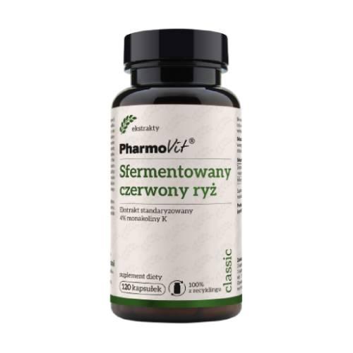 Miniaturka artykułu - PHARMOVIT Sfermentowany Czerwony Ryż, 120 kapsułek
