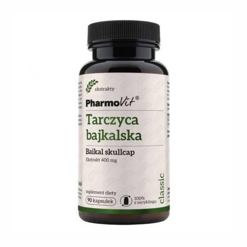 Zdjęcie produktu - PHARMOVIT Tarczyca bajkalska 400mg, 90kaps.