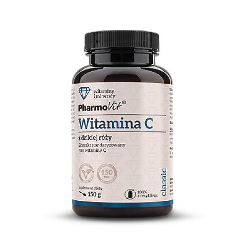 Miniaturka artykułu - PHARMOVIT Witamina C z dzikiej r&oacute;ży, 150g