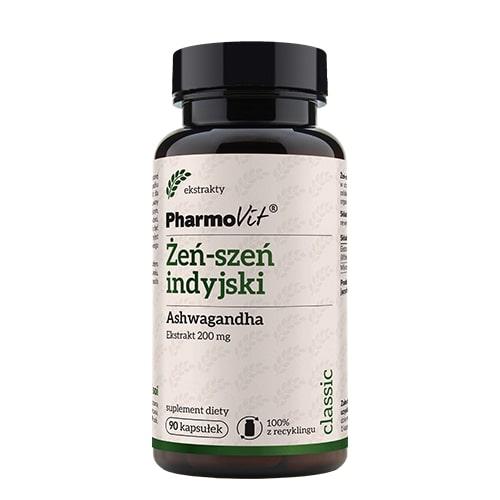 Miniaturka artykułu - PHARMOVIT Żeń-szeń indyjski - 90kaps