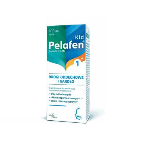 Miniaturka artykułu - Pelafen Kid 1+ Drogi oddechowe i gardło, 100 ml - suplement diety dla dzieci