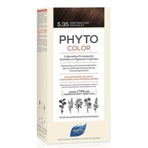 Miniaturka artykułu - PHYTO PHYTOCOLOR Farba do włos&oacute;w 5.35 Złoty Mahoń