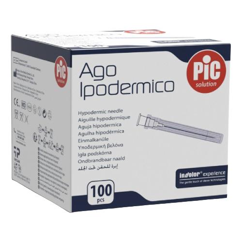 Miniaturka artykułu - PIC Ago Ipodermico Igła podsk&oacute;rna sterylna 21G 0,8 x 25 mm, 100 szt.