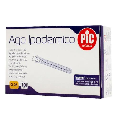 Miniaturka artykułu - PIC Igła iniekcyjna 0,45 x 12,7mm G26, 100 szt.