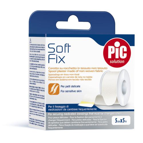 Miniaturka artykułu - PIC SoftFix Plaster komfortowy 5cm x 5m na rolce, 1 sztuka