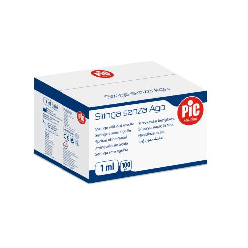 Miniaturka artykułu - PIC Strzykawka z igłą 1ml 0,40 x 12,7mm G27 tuberkulinowa, 100 szt.