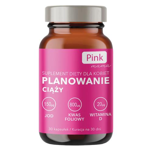 Miniaturka artykułu - Pink Mama Planowanie ciąży, 30 kaps.