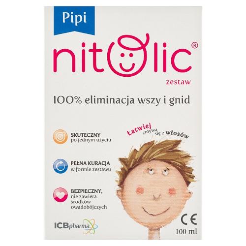 Miniaturka artykułu - Pipi Nitolic Spray przeciw wszawicy (100 ml + grzebień) ZESTAW