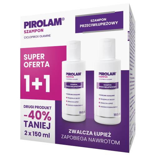Miniaturka artykułu - Pirolam Szampon przeciwłupieżowy, 2 x 150 ml