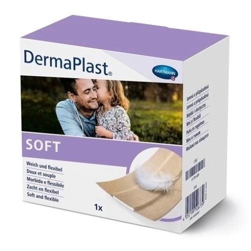 Miniaturka artykułu - DermaPlast Soft Plaster z opatrunkiem 8cm x 5m