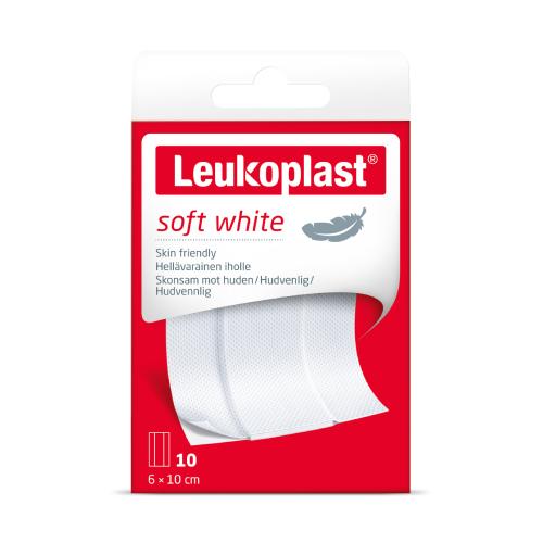 Miniaturka artykułu - Leukoplast soft white Plaster z opatrunkiem 6x10cm, 10 szt.