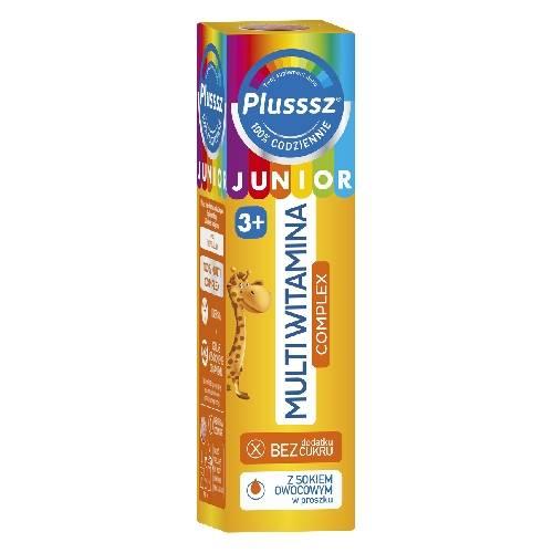 Miniaturka artykułu - Plusssz Junior Multiwitamina Complex, 20 tabletek musujących