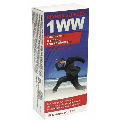 Miniaturka artykułu - Płynna Glukoza 1WW smak truskawkowy, 10sasz.