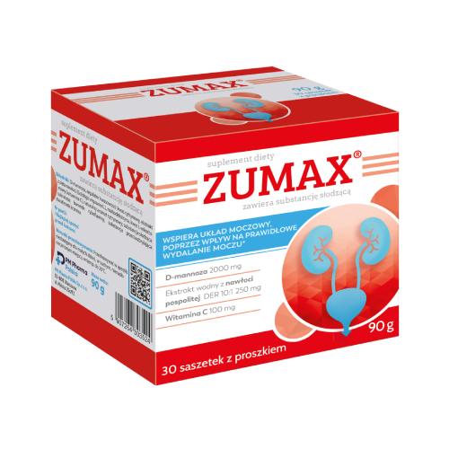 Miniaturka artykułu - Zumax proszek do sporządzania roztworu doustnego, 30 sasz. - suplement diety z myo-inozytolem i kwasem foliowym