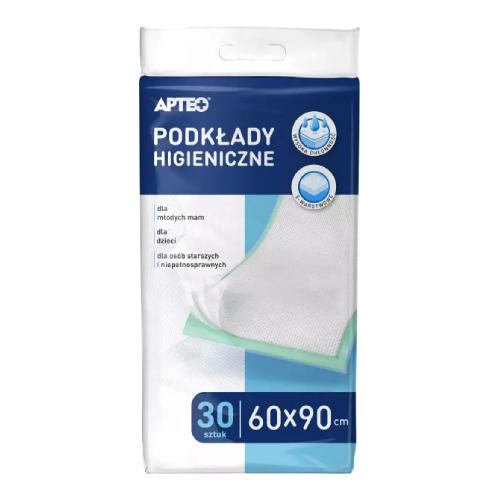 Miniaturka artykułu - Podkłady higieniczne APTEO 60 cm x 90 cm, 30 sztuk