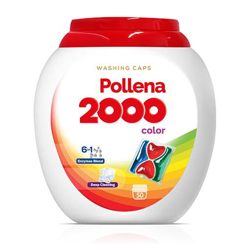 Miniaturka artykułu - Pollena 2000 Kapsułki do prania Kolor, 50 szt.