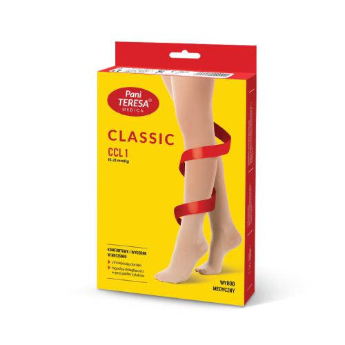 Miniaturka artykułu - Pończochy przeciwżylakowe uciskowe PANI TERESA II CCL 2 długie czarne palce odkryte XS, 1szt.