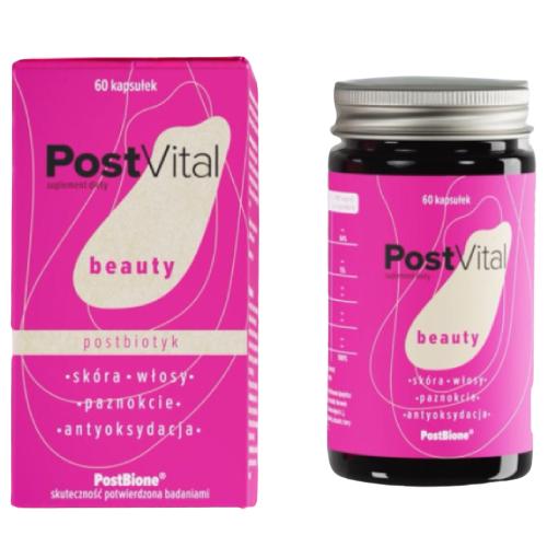Miniaturka artykułu - PostVital Beauty, 60kaps.